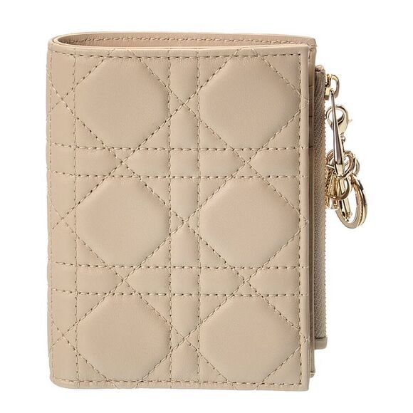 Dior Handbags - Dior Miss Dior Logo Leather Card Case, Beige